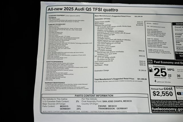 New 2025 Audi Q5 Premium Plus image 40