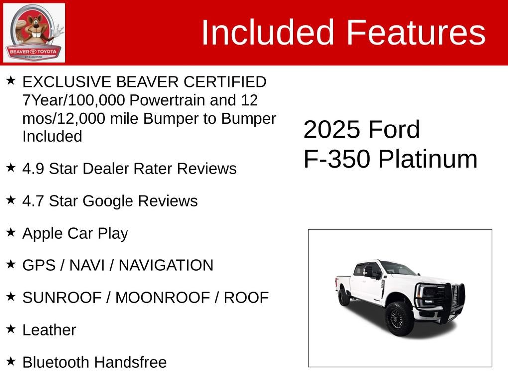 Used 2025 Ford F350 Platinum w/ FX4 Off-Road Package image 4