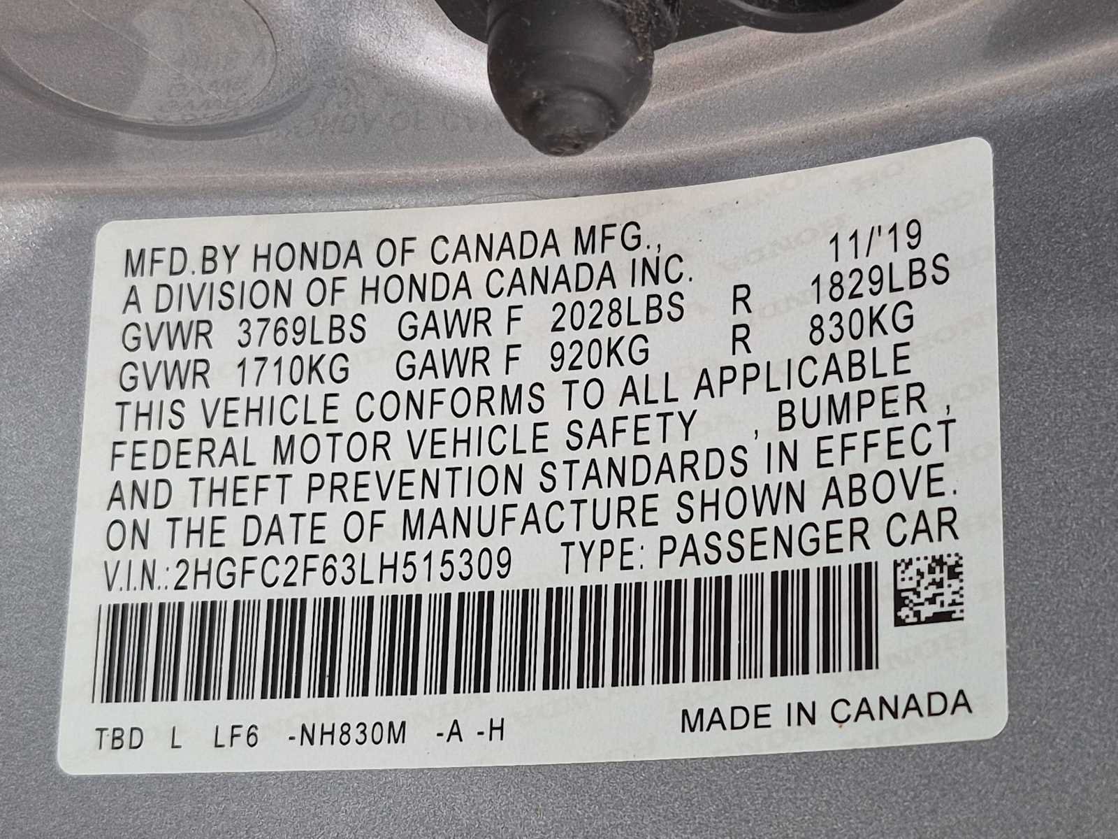 Certified 2020 Honda Civic LX image 29