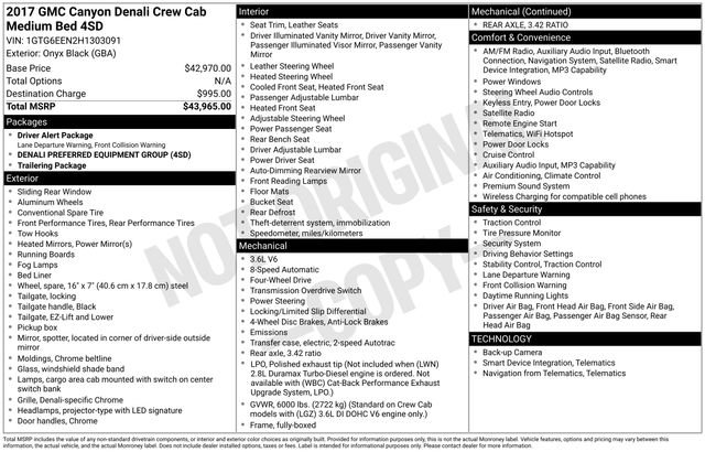 Used 2017 GMC Canyon Denali image 11