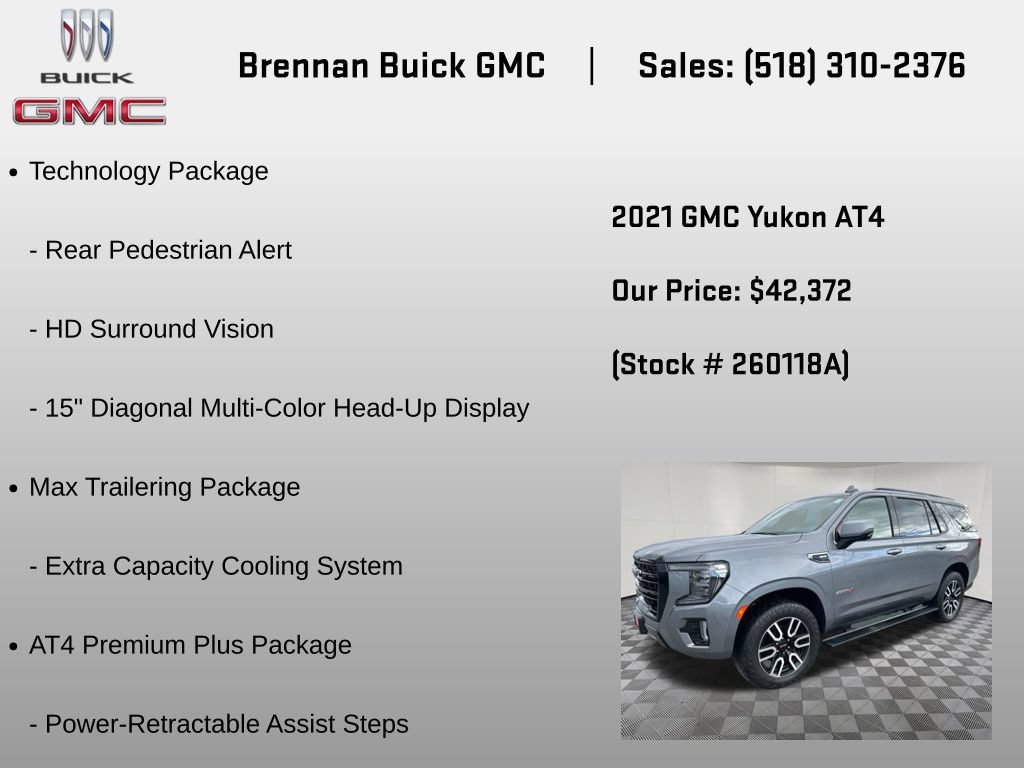 Certified 2021 GMC Yukon AT4 w/ AT4 Premium Plus Package AWD/4WD image 6