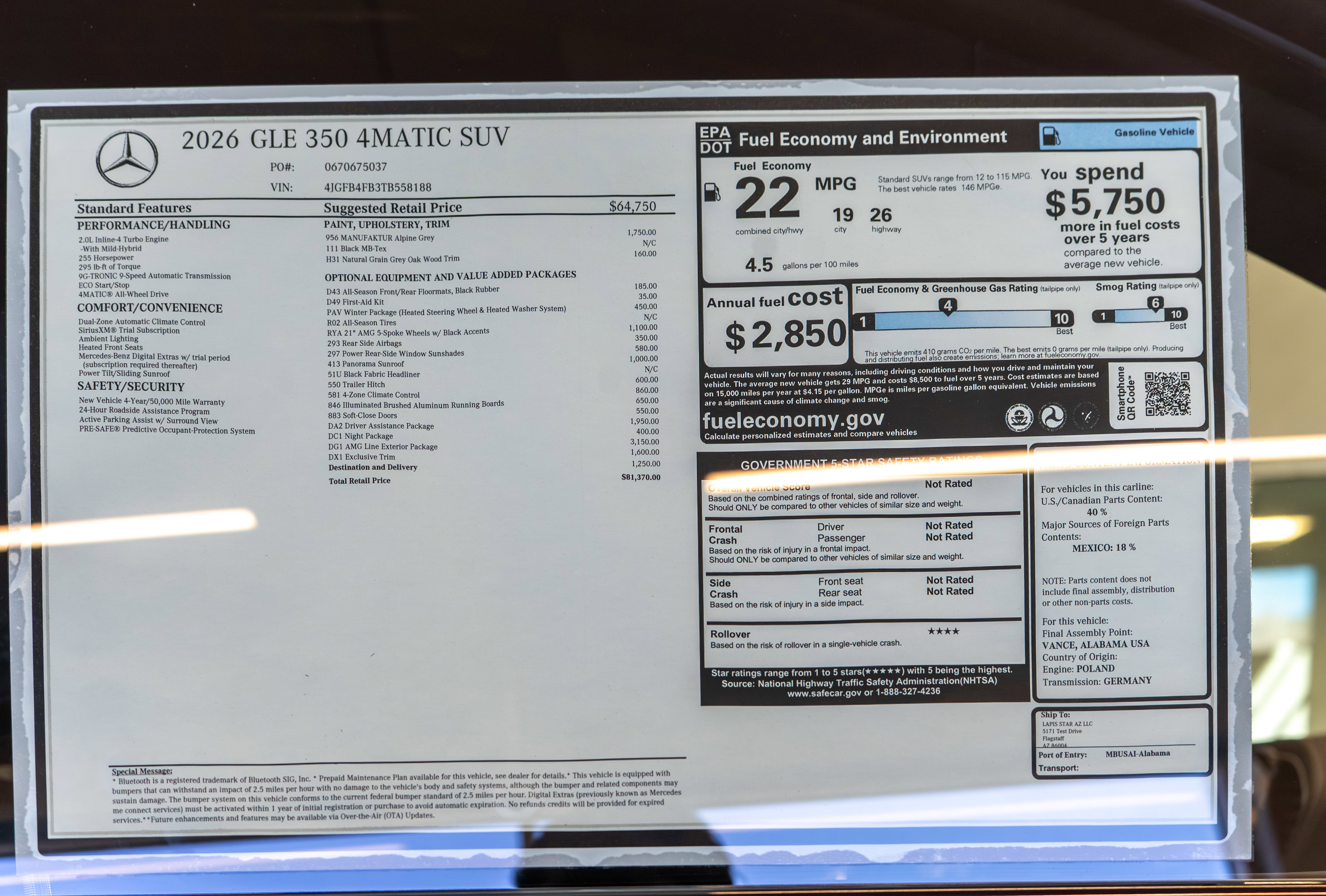 New 2026 Mercedes-Benz GLE 350 4MATIC image 36