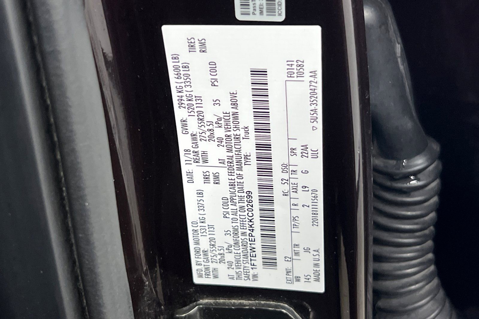 Used 2019 Ford F150 XL w/ Equipment Group 101A Mid AWD/4WD image 27