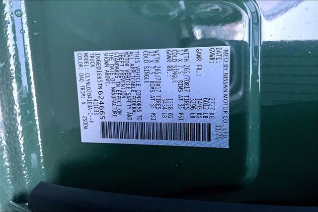 New 2026 Nissan Frontier PRO-4X w/ Pro-4x Convenience Package image 14