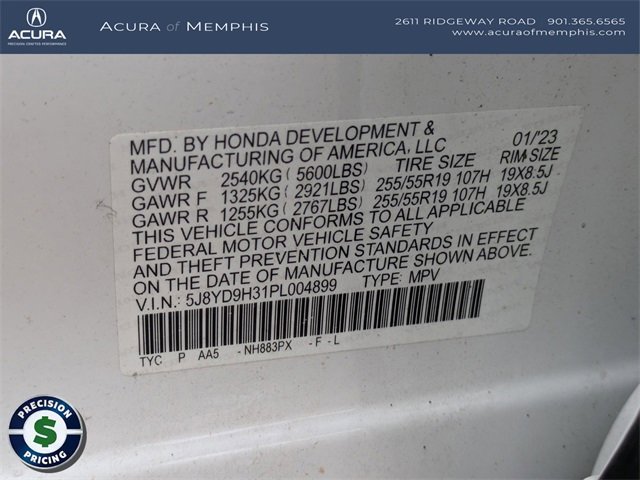 Used 2023 Acura MDX FWD image 30