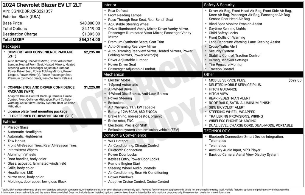 Certified 2024 Chevrolet Blazer EV LT image 34
