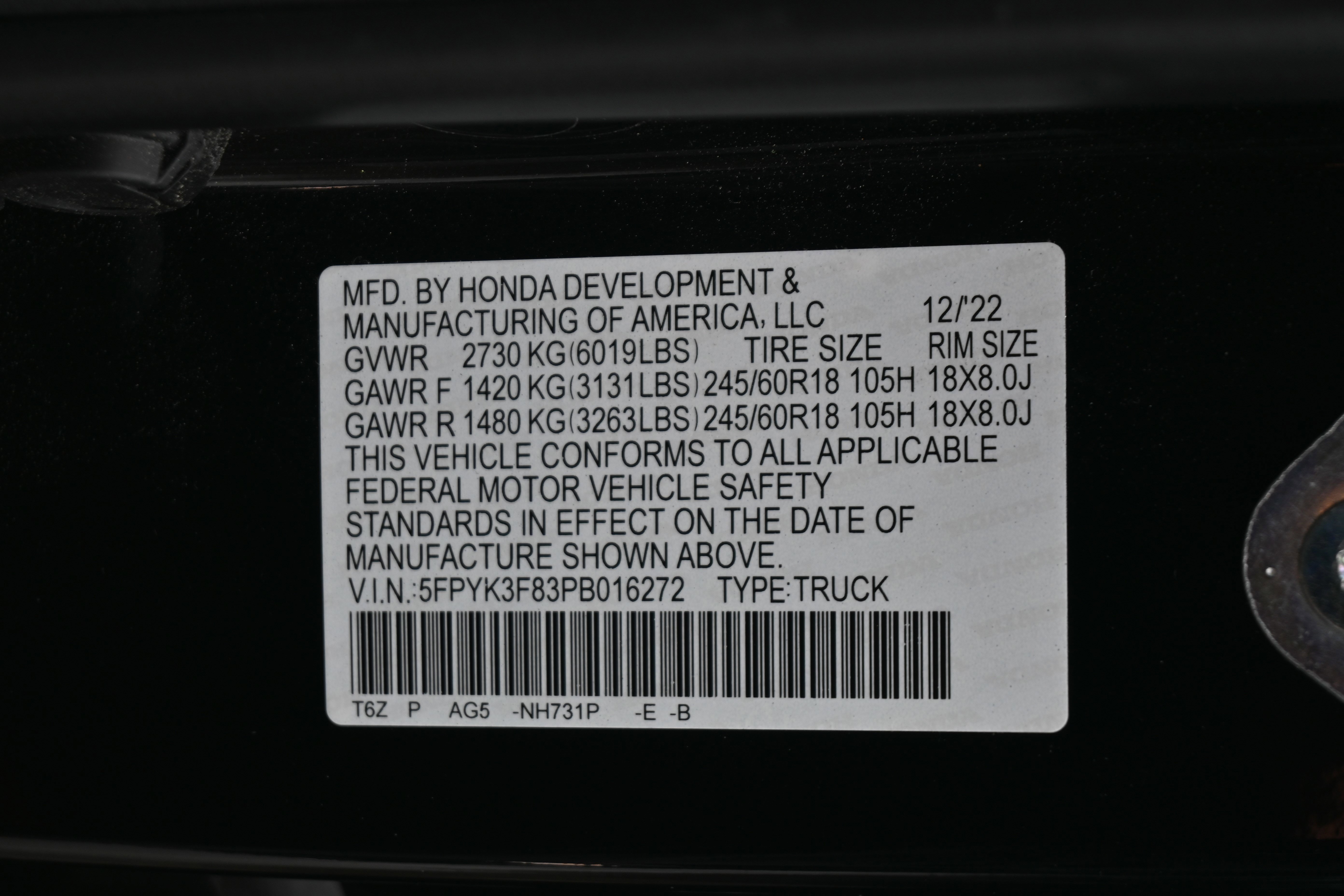 Used 2023 Honda Ridgeline Black Edition image 17