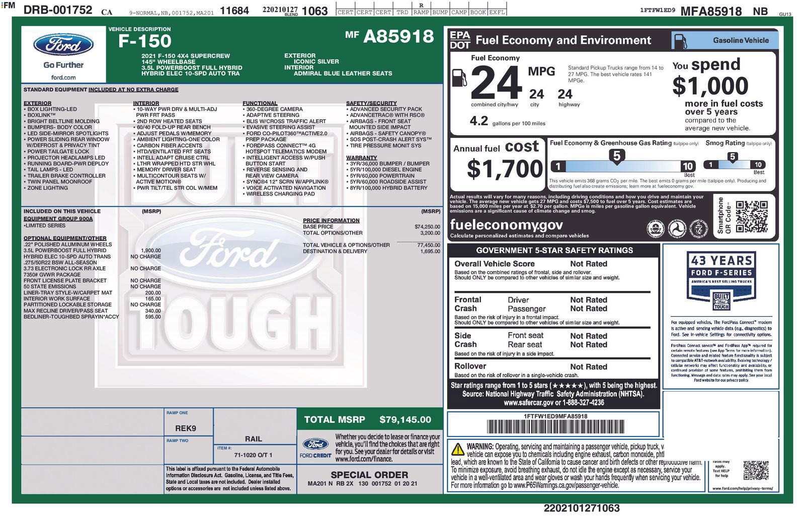 Used 2021 Ford F150 Limited image 10