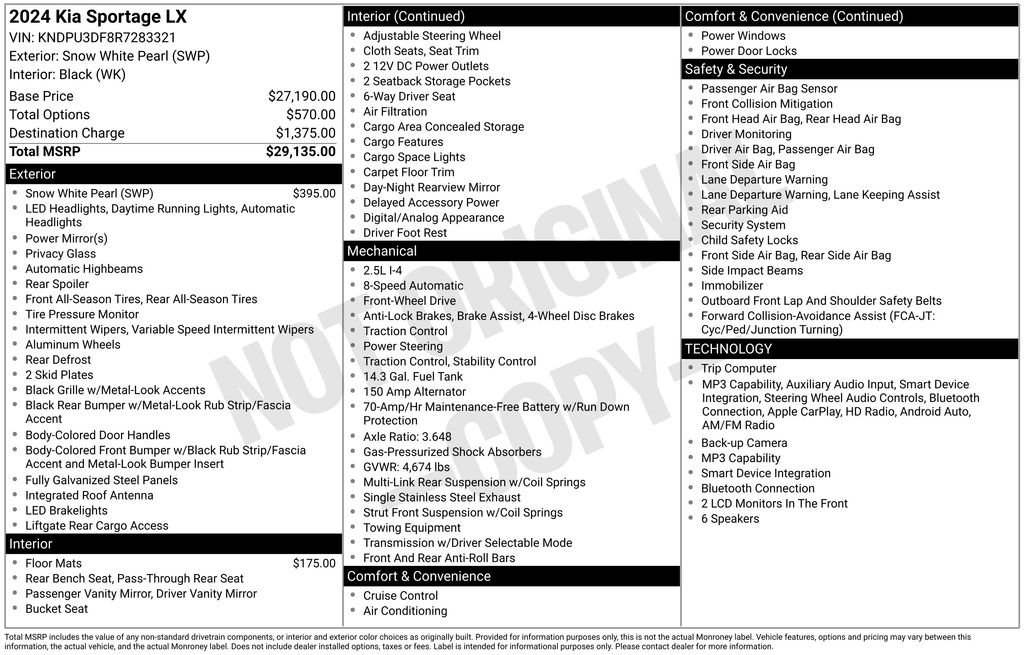Used 2024 Kia Sportage LX FWD image 51