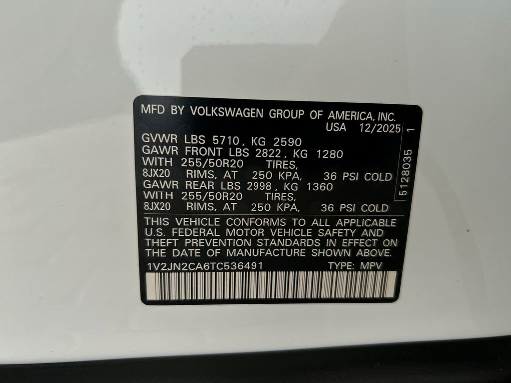 New 2026 Volkswagen Atlas SE image 53