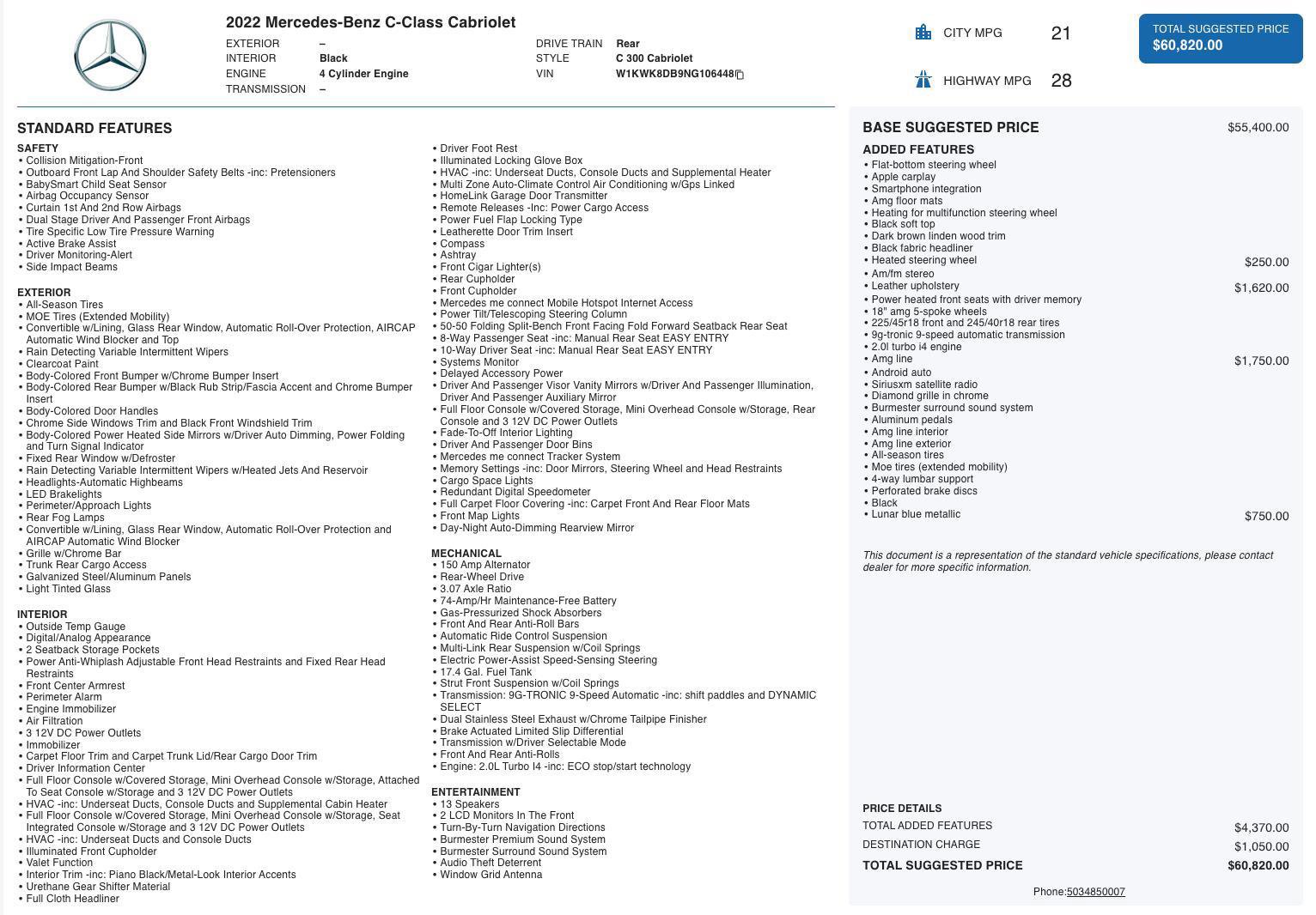 Used 2022 Mercedes-Benz C 300 Cabriolet image 5