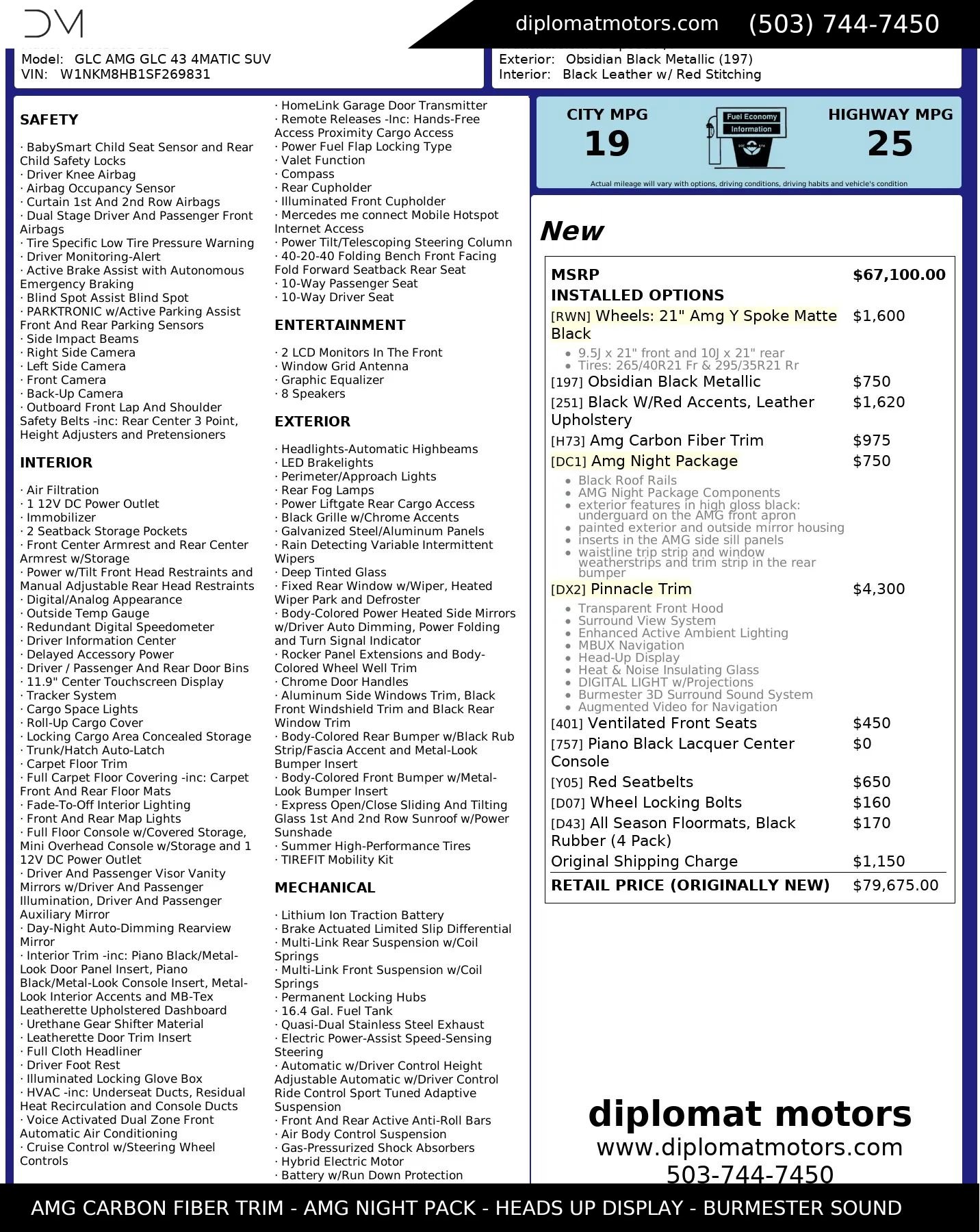 Used 2025 Mercedes-Benz GLC 43 AMG 4MATIC image 2