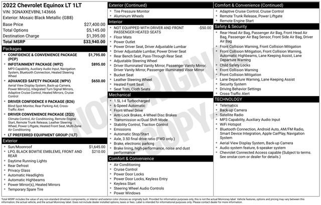 Used 2022 Chevrolet Equinox LT FWD image 7