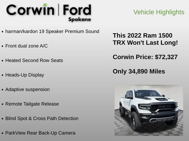 Used 2022 RAM 1500 TRX w/ TRX Level 2 Equipment Group AWD/4WD image 6