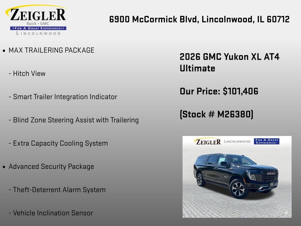 New 2026 GMC Yukon XL AT4 Ultimate AWD/4WD image 12