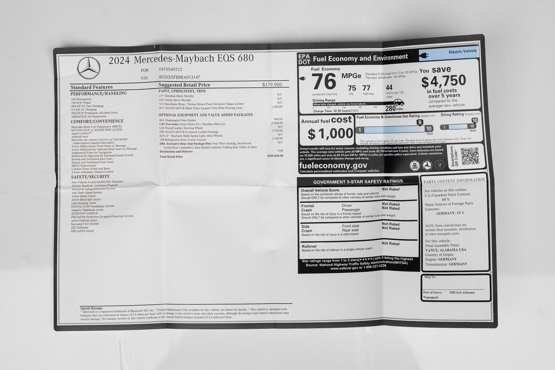 Used 2024 Mercedes-Benz Maybach EQS 680 4MATIC image 81