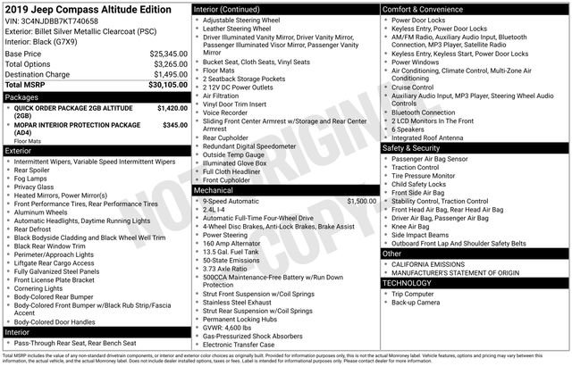 Used 2019 Jeep Compass Altitude image 15