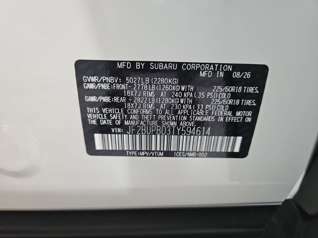 New 2026 Subaru Outback Premium AWD/4WD image 30