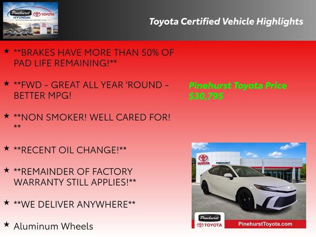 Certified 2025 Toyota Camry SE FWD image 36