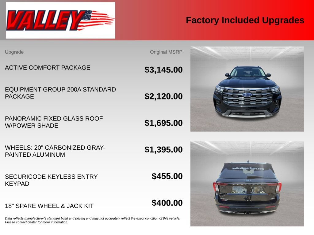 New 2026 Ford Explorer Active w/ Active Comfort Package AWD/4WD image 5