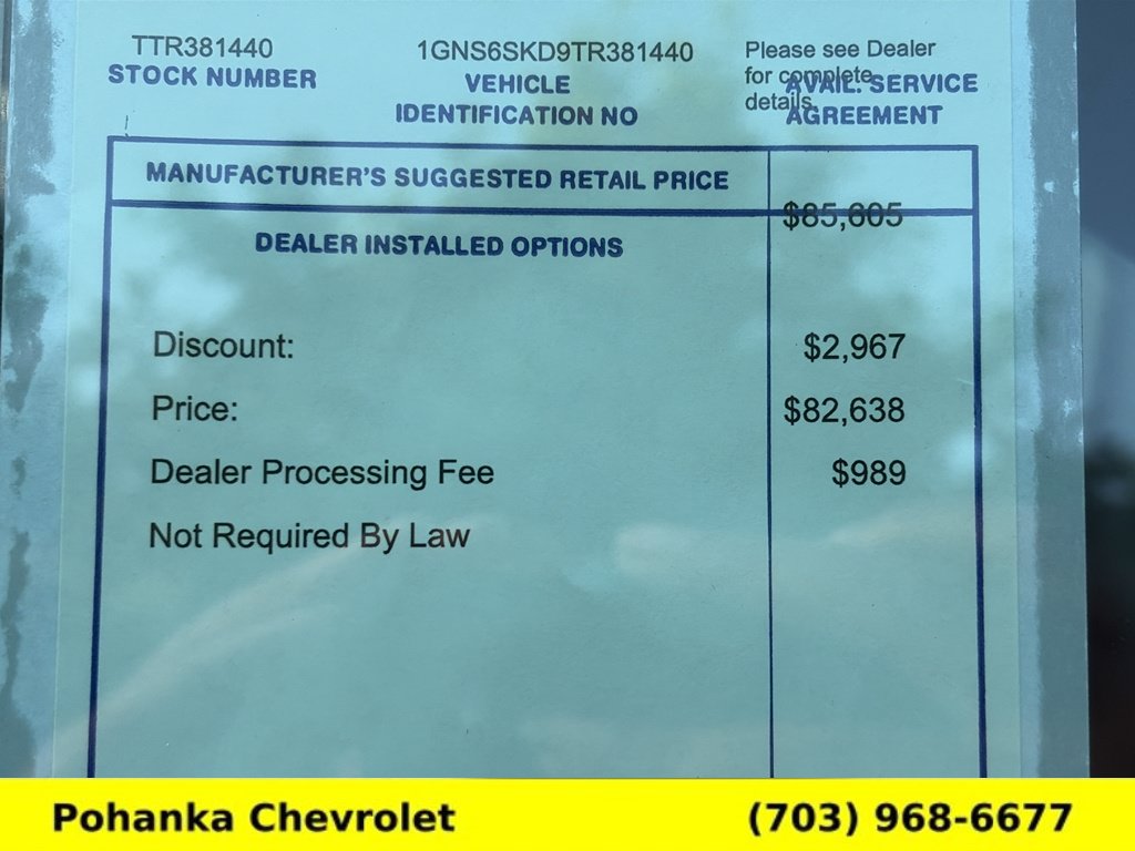 New 2026 Chevrolet Tahoe Premier w/ Sun And Tow Package AWD/4WD image 33