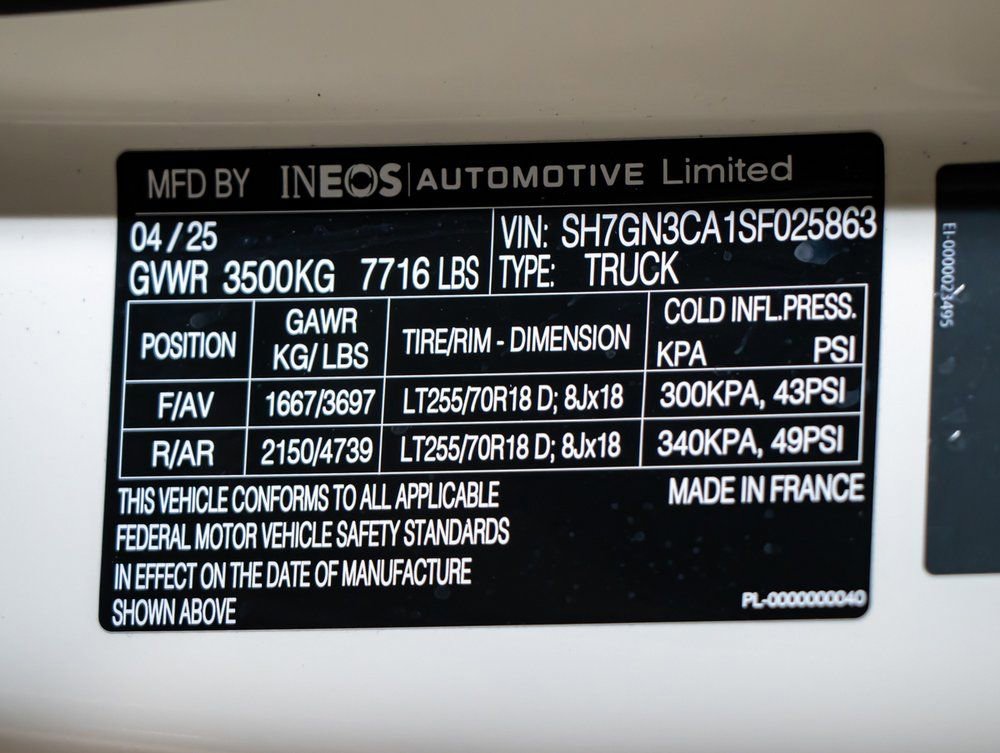 New 2025 INEOS Grenadier image 23