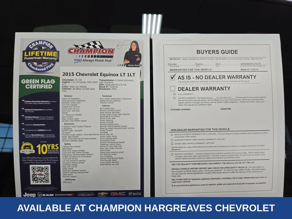 Used 2015 Chevrolet Equinox LT w/ Driver Convenience Package FWD image 43
