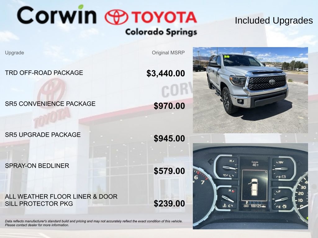 Used 2020 Toyota Tundra SR5 w/ TRD Off-Road Package AWD/4WD image 4