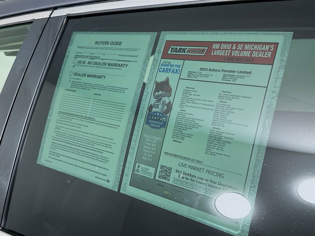 Certified 2023 Subaru Forester Limited image 13