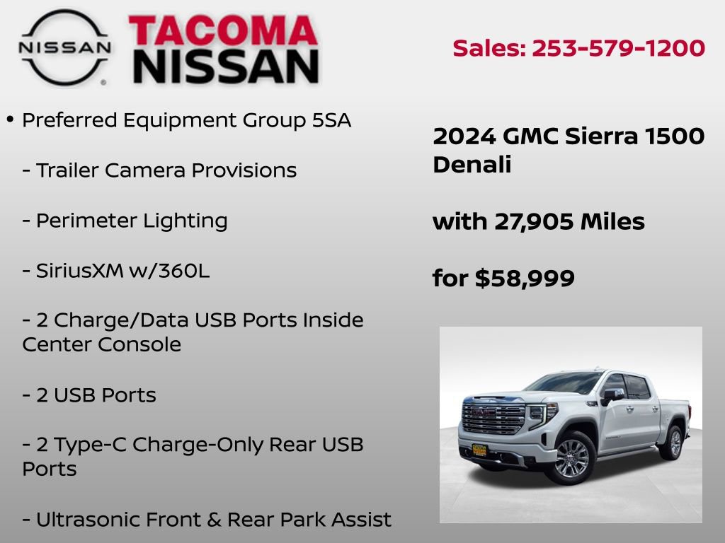 Used 2024 GMC Sierra 1500 Denali w/ Technology Package AWD/4WD image 31