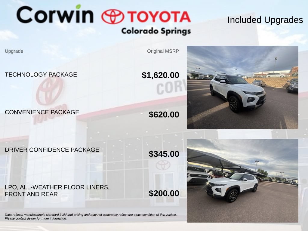 Used 2021 Chevrolet TrailBlazer ACTIV w/ Technology Package AWD/4WD image 4