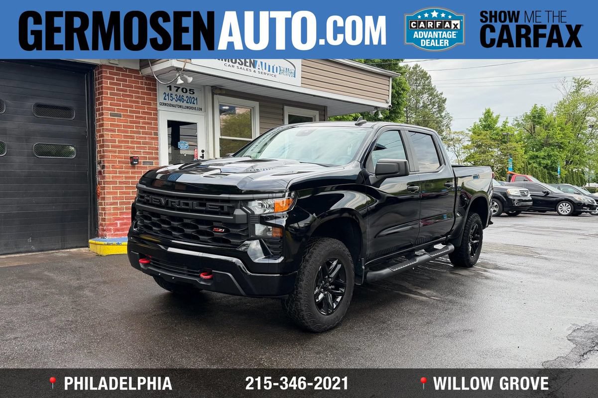 Used 2024 Chevrolet Silverado 1500 Custom Trail Boss w/ LPO, Dark Essentials Package AWD/4WD image 1