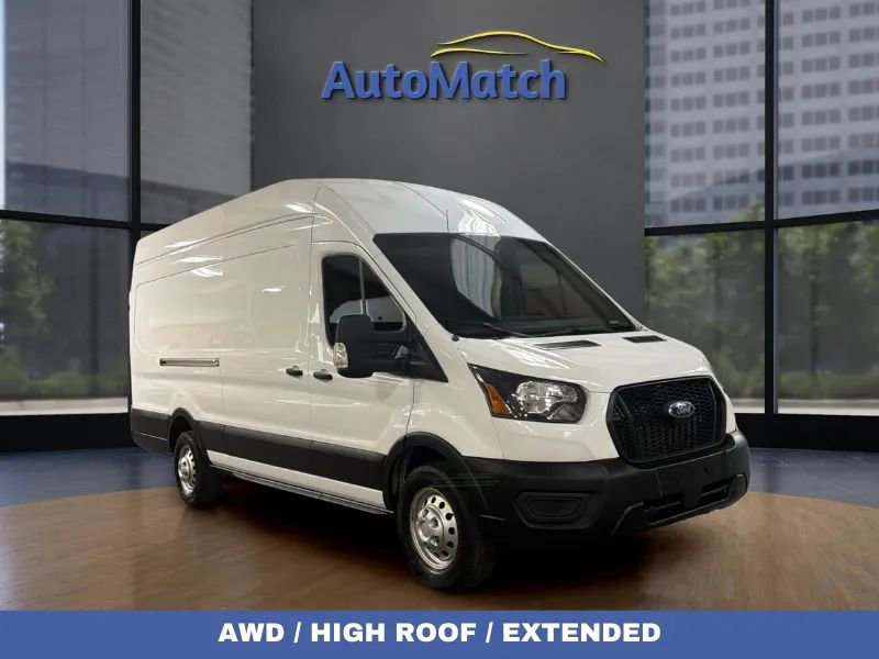 Used 2023 Ford Transit 250 148 High Roof Extended AWD w/ Fleet Safety Package image 1