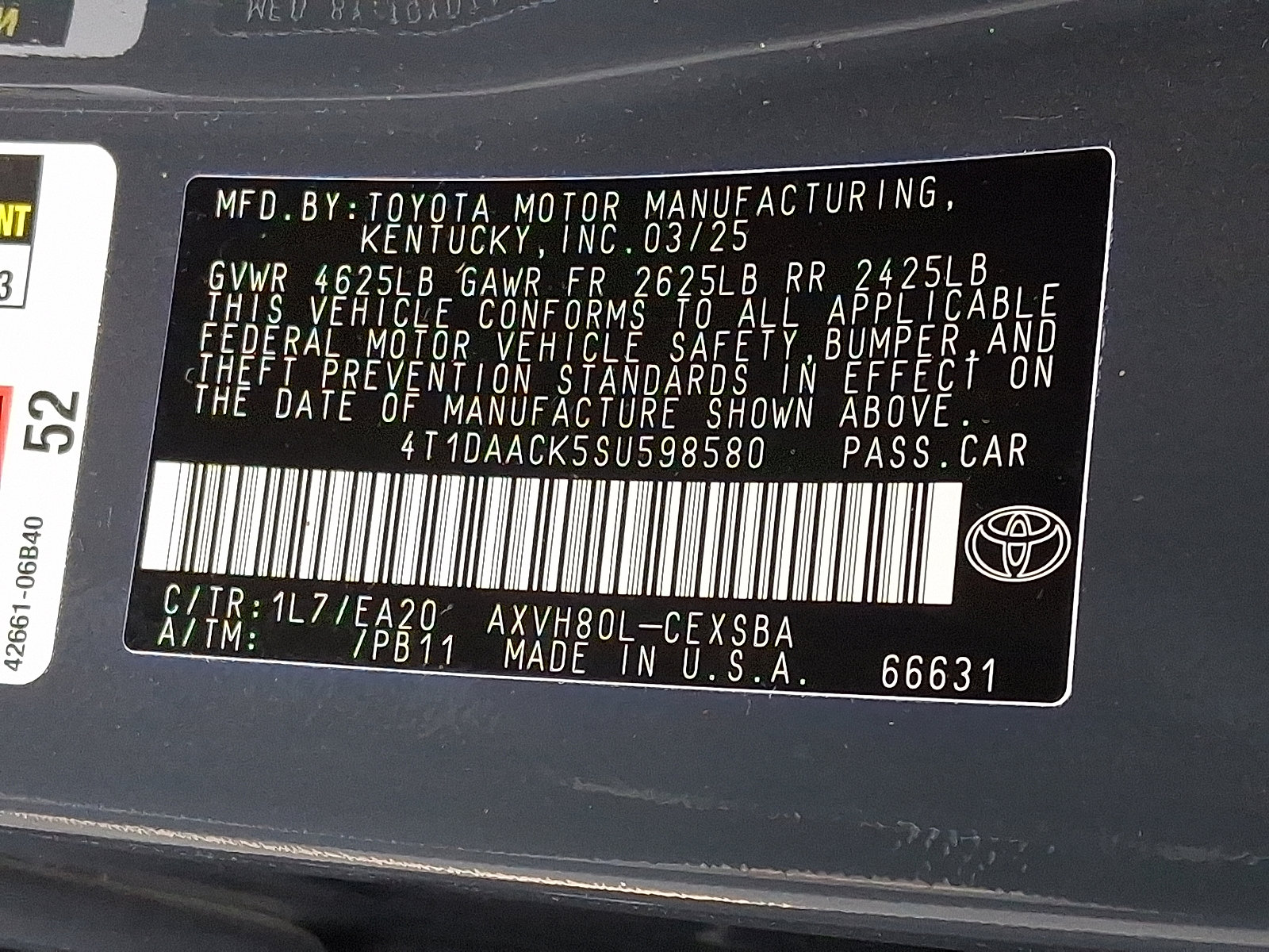 Used 2025 Toyota Camry SE image 26