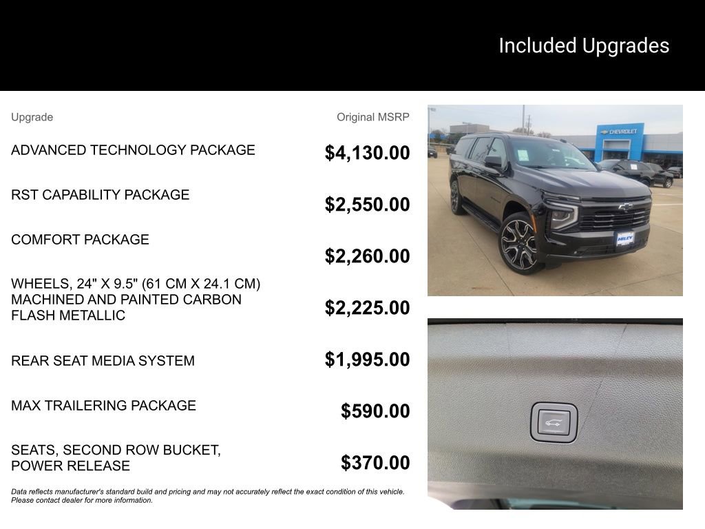 New 2026 Chevrolet Suburban RST w/ Advanced Technology Package AWD/4WD image 5