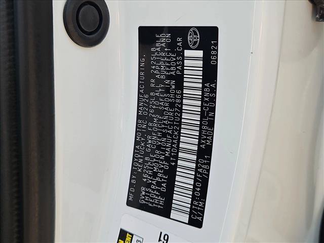 Certified 2026 Toyota Camry LE FWD image 30