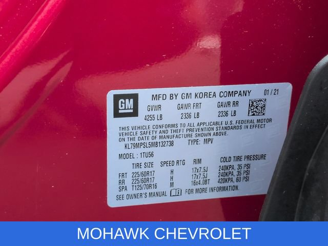 Certified 2021 Chevrolet TrailBlazer LT w/ Convenience Package FWD image 40