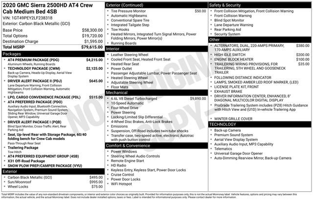 Used 2020 GMC Sierra 2500 AT4 w/ AT4 Premium Package AWD/4WD image 35