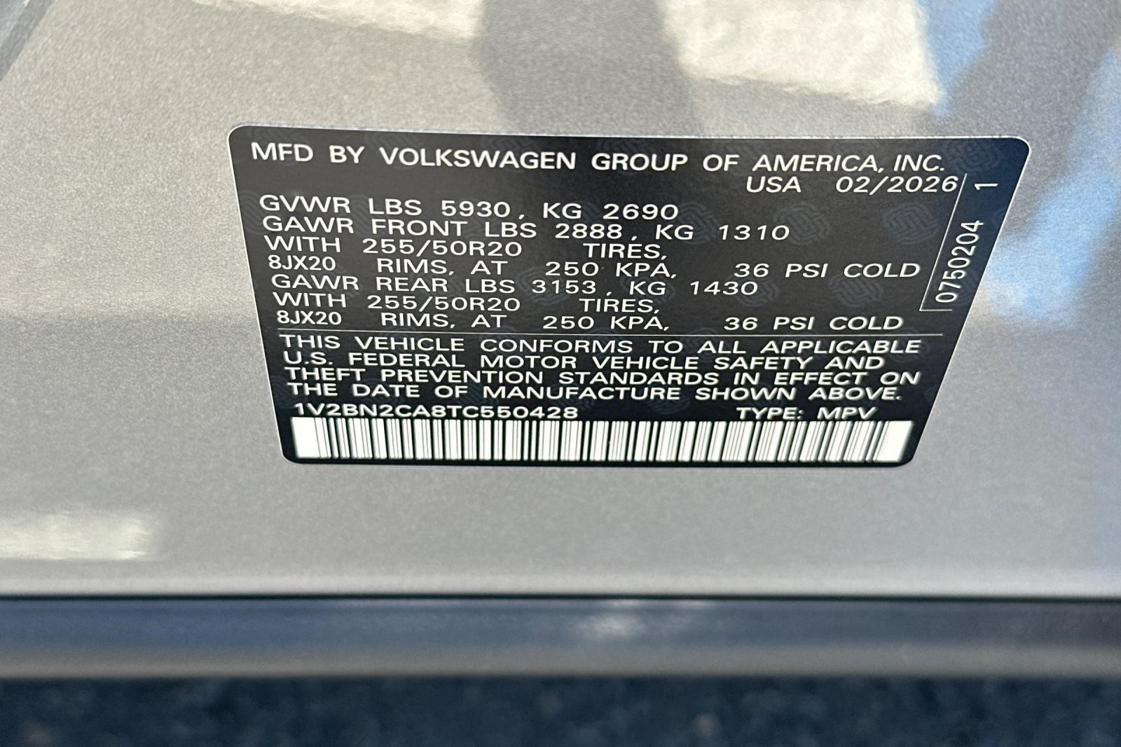 New 2026 Volkswagen Atlas SEL AWD/4WD image 24