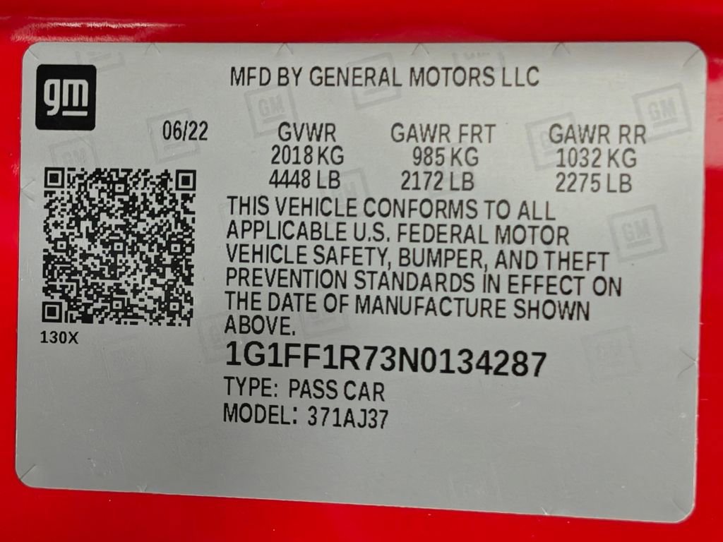 Used 2022 Chevrolet Camaro LT w/ RS Package image 59