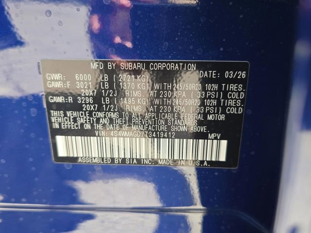 New 2026 Subaru Ascent Limited AWD/4WD image 28