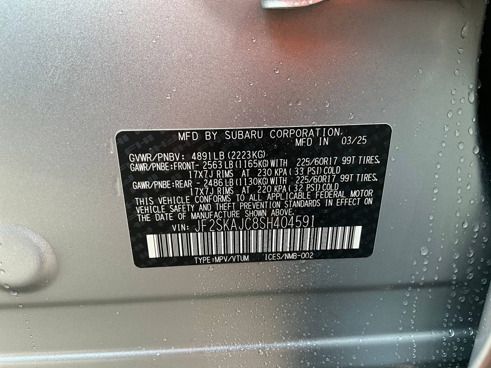 Certified 2025 Subaru Forester Wilderness image 38