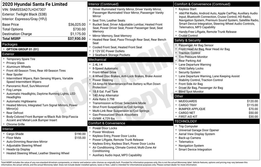 Used 2020 Hyundai Santa Fe Limited FWD image 4