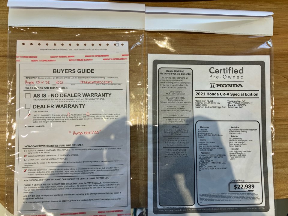 Certified 2021 Honda CR-V Special Edition image 37