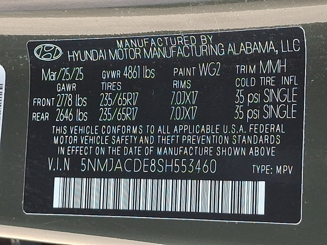Certified 2025 Hyundai Tucson SE AWD/4WD image 26