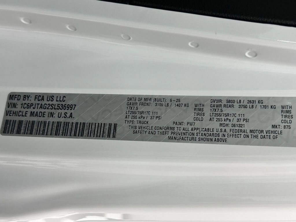 New 2025 Jeep Gladiator Sport image 30