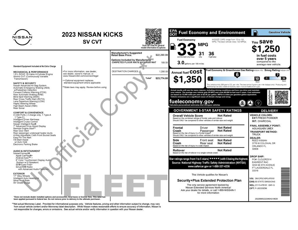 Used 2023 Nissan Kicks SV FWD image 4