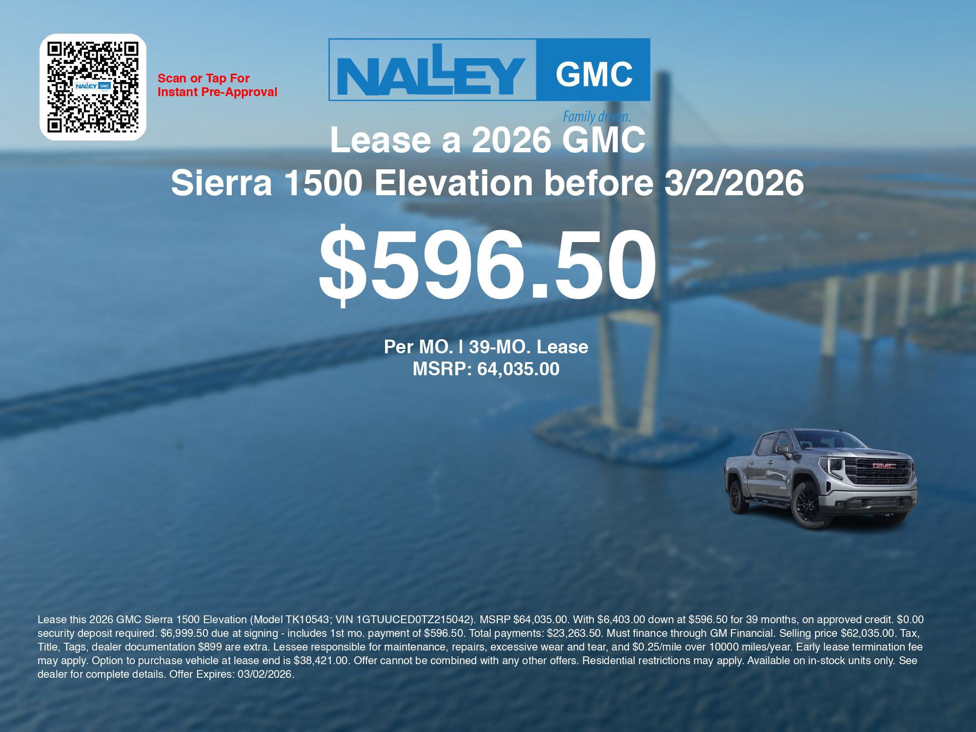 New 2026 GMC Sierra 1500 Elevation w/ X31 Off-Road Package image 3
