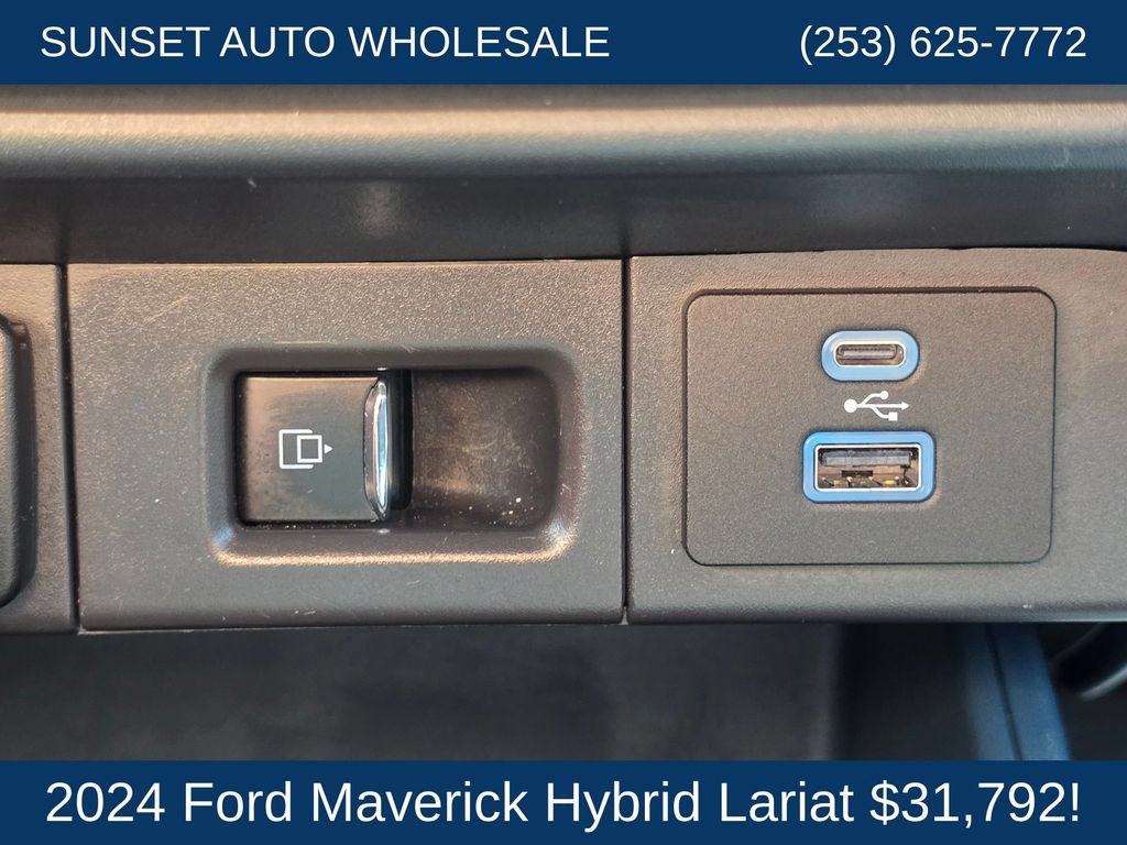 Used 2024 Ford Maverick Lariat w/ Black Appearance Package FWD image 39