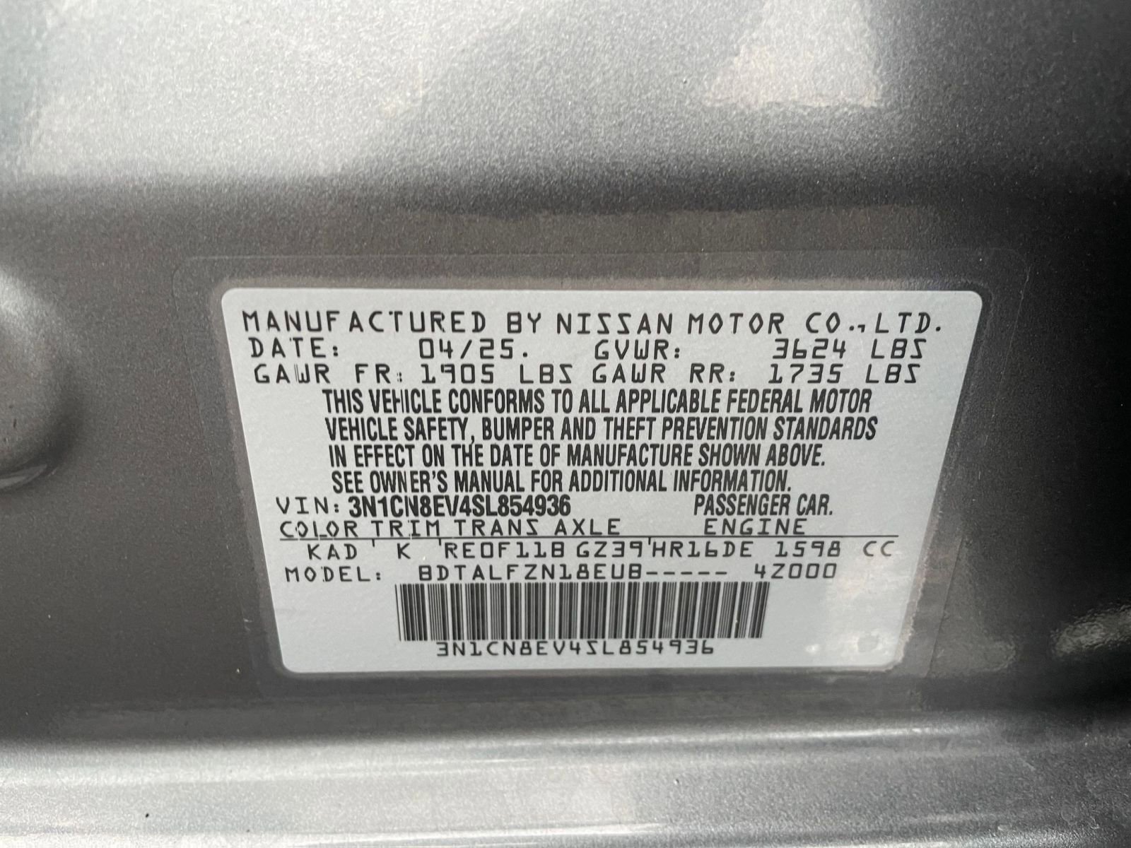 Used 2025 Nissan Versa SV image 23